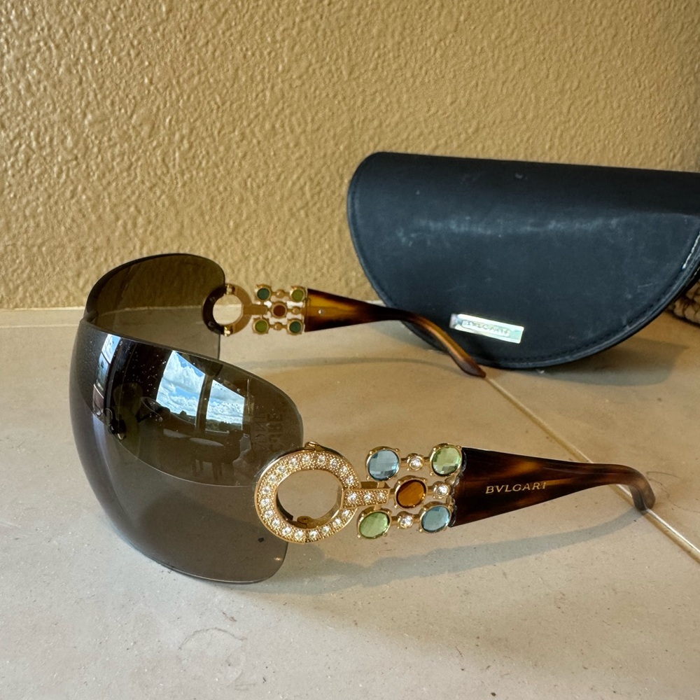RARE!!! Authentic BVLGARI Havana Sunglasses